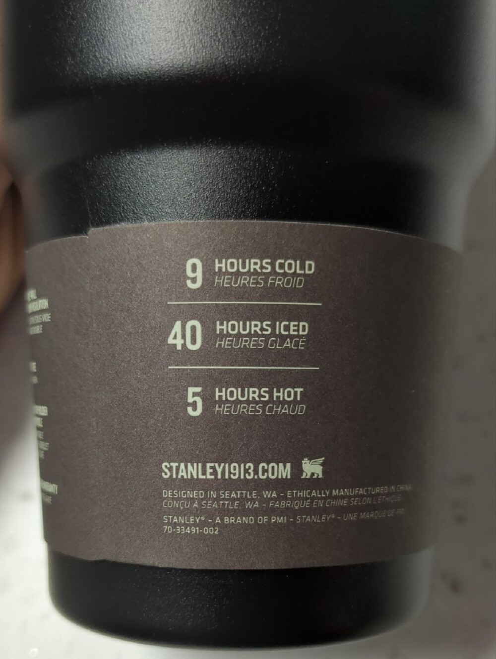 Limited Stanley Black Chroma 30 Oz Travel Tumbler with Iridescent Purple-Blue - Picture 8 of 12